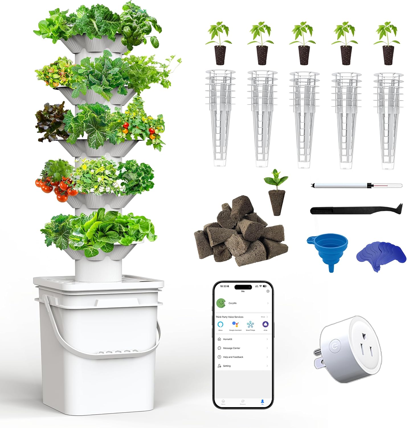 Indoor Garden Kit - Набор для гидропонного выращивания растений, 5-ярусная