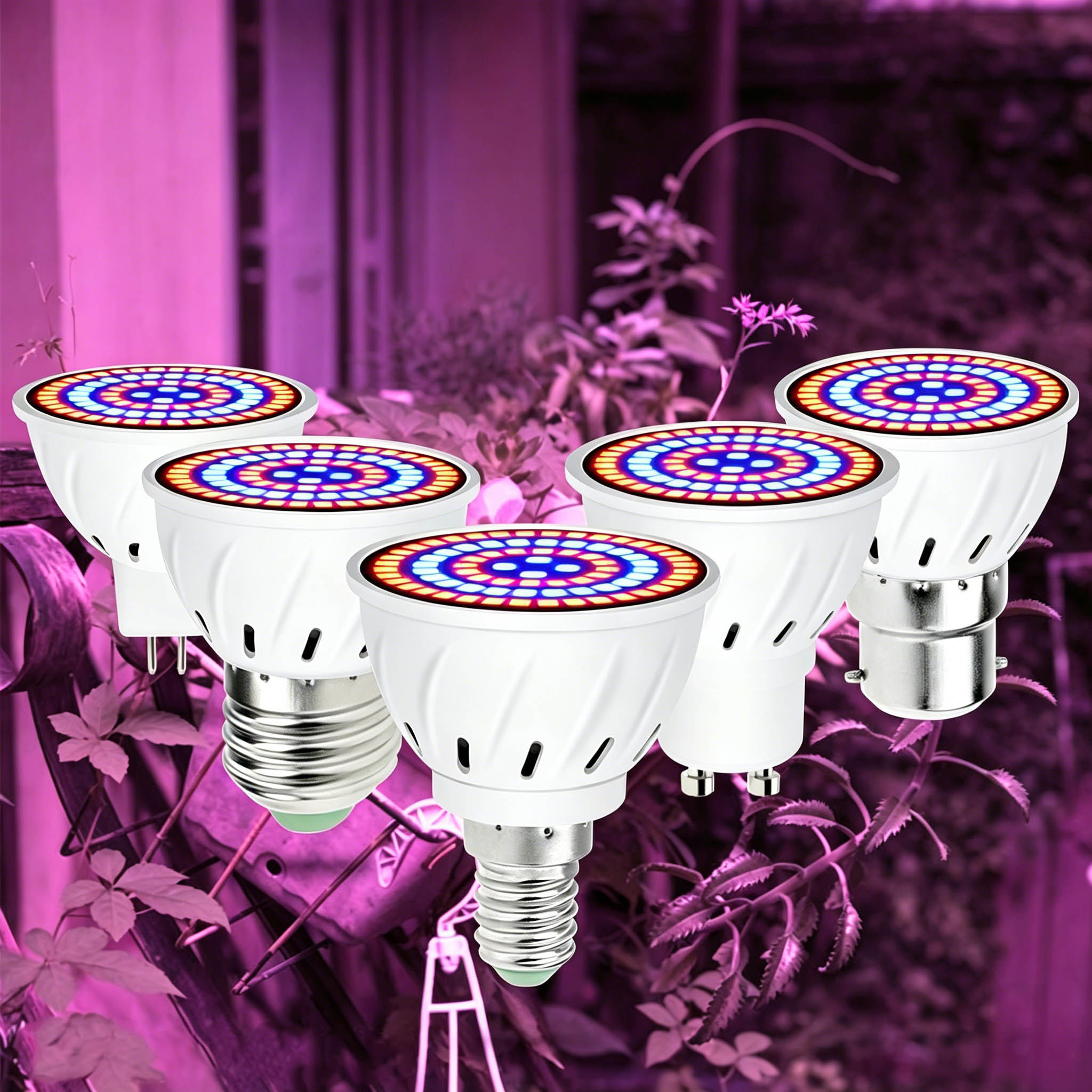 Plant Grow Light Full Spectrum - Светодиодная лампа для растений E27 полного