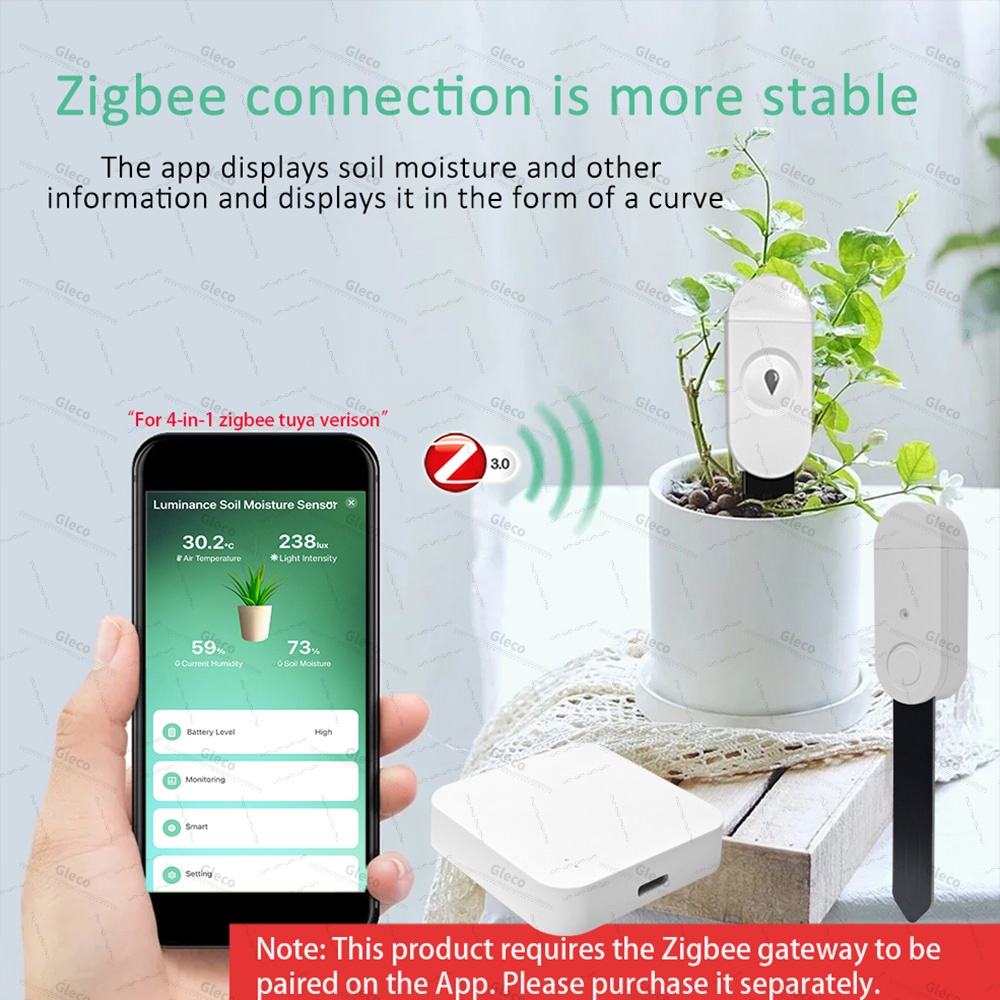 Датчик влажности почвы Zigbee, – обзор и цена Plant Monitor