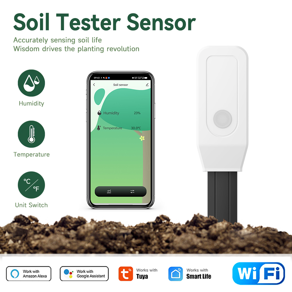 Умный WiFi-тестер почвы Tuya:  – обзор и цена Plant Sensor